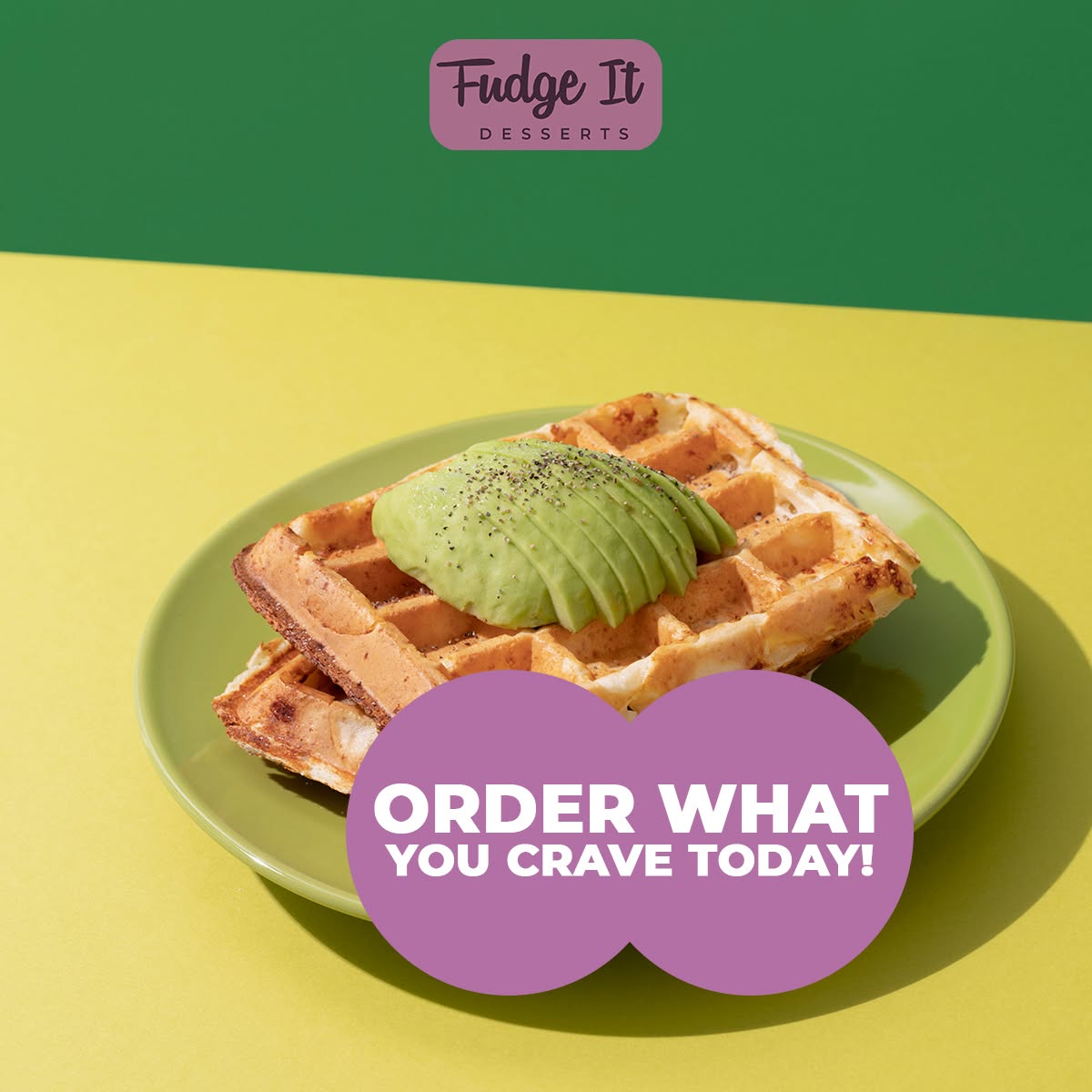 Fudge It Glasgow waffles