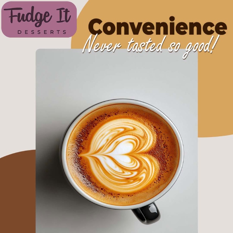  Aromatic Coffees  served at Fudge it dessert shop in Glasgow 