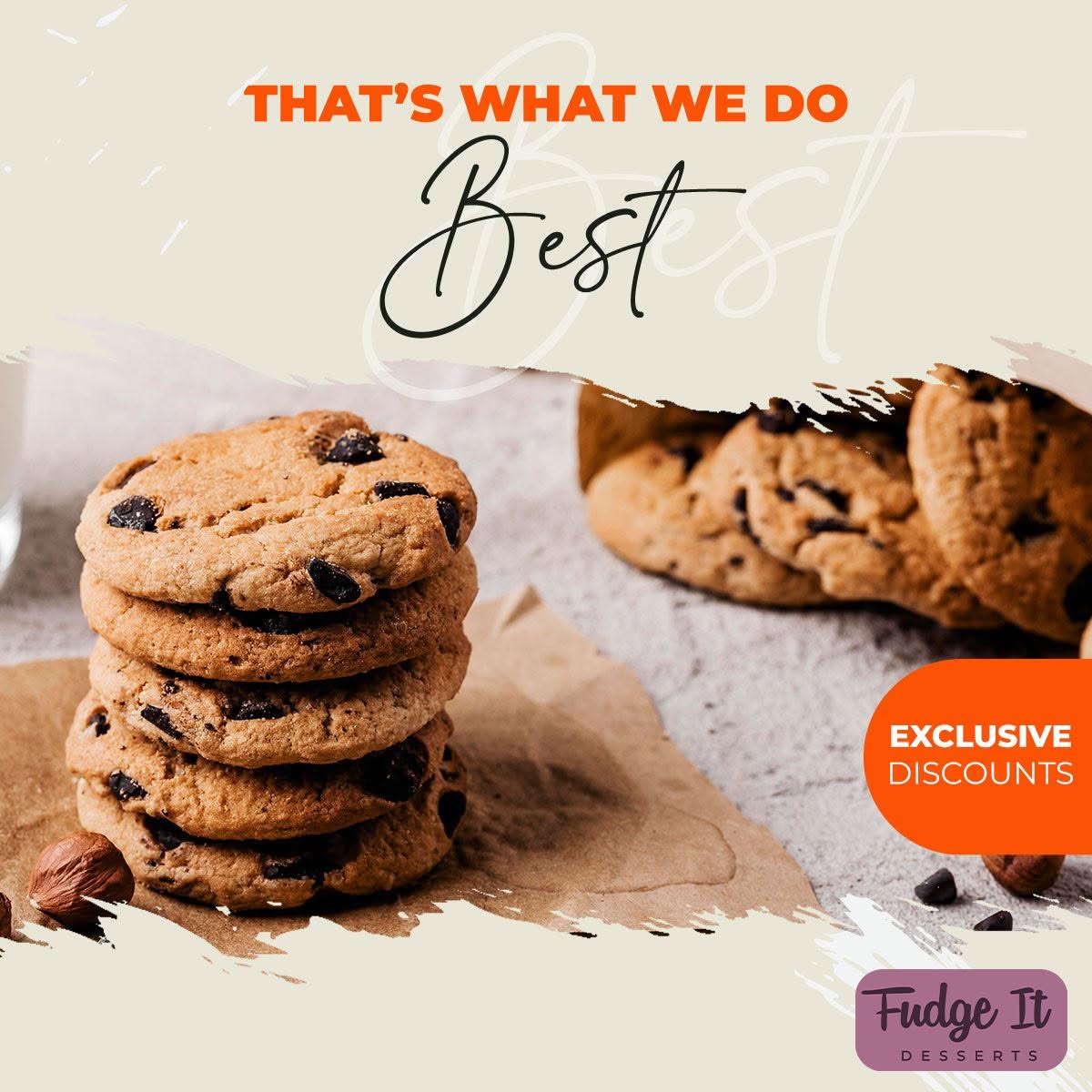 Fresh Cookie Doughs  served at Fudge it dessert shop in Glasgow 